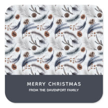 松のコーン&松の針クリスマスパターン