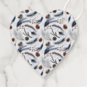 松のコーン&松の針クリスマスパターン フェイバータグ (裏面)