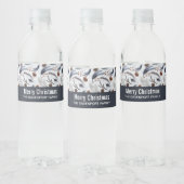 松のコーン&松の針クリスマスパターン ペットボトルラベル (ボトル)