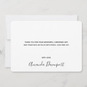 松のコーン&松の針パターンありがとう サンキューカード (裏面)