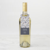 松のコーン&松の針冬のパターンありがとう ボトルネックタグ (ボトル)