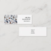 松のコーン&松の針水の色パターン スキニー名刺 (正面/裏面)