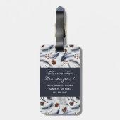 松のコーン&松の針水の色パターン ラゲッジタグ (裏面縦)