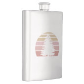 松のシルエット フラスク (右)