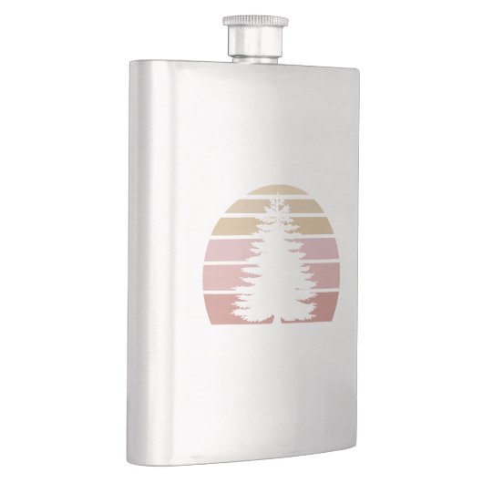 松のシルエット フラスク (右)