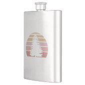 松のシルエット フラスク (左)