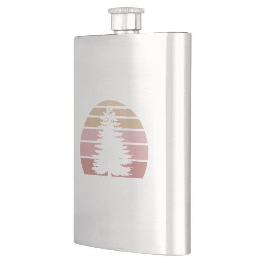 松のシルエット フラスク (左)