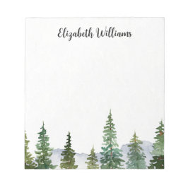 松のパーソナライズされた木 ノートパッド