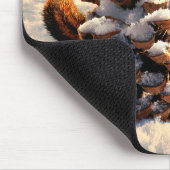 松の円錐の木のあるチマンク マウスパッド (コーナー)