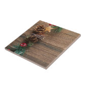 松の円錐形の木製の背景 タイル (側面)