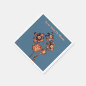 松の円錐花 スタンダードカクテルナプキン (角)