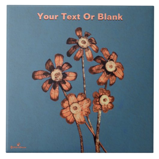 松の円錐花 タイル (正面)