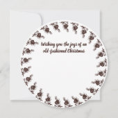 松の円錐額写真オールドファッションドクリスマス (裏面)