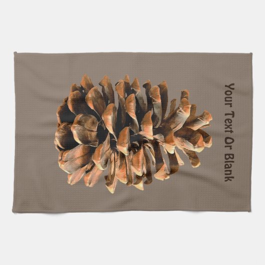 松の円錐 キッチンタオル (横)