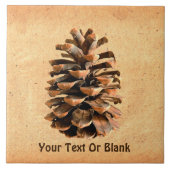 松の円錐 タイル (正面)