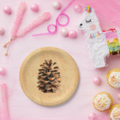 松の円錐 ペーパープレート (パーティー)