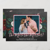 松の写真のクリスマス·アナウンス·カード 招待状 (正面/裏面)