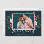 松の写真のクリスマス·アナウンス·カード 招待状 (正面)