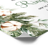 松の冬の推測ゲーム いくつ指輪が入っているかな 結婚前お披露目の看板 ポスター (角)