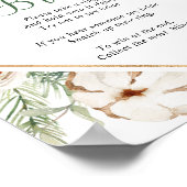 松の冬の花嫁シャワー「Don't Say Bride」看板 ポスター (角)