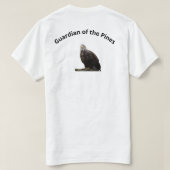 松の守護者 ハクトウワシ グラフィックTシャツ Tシャツ (デザイン裏面)