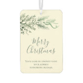 松の宗教的なクリスマスビジネスのプロモーションギフト カーエアーフレッシュナー (裏面)