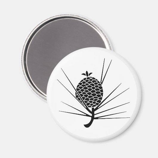 松の実に針 マグネット (正面/裏面)