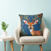 松の実を使った冬のかわいいトナカイ クッション (椅子)