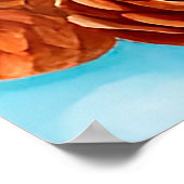 松の実を使った冬のかわいいトナカイ ポスター (角)