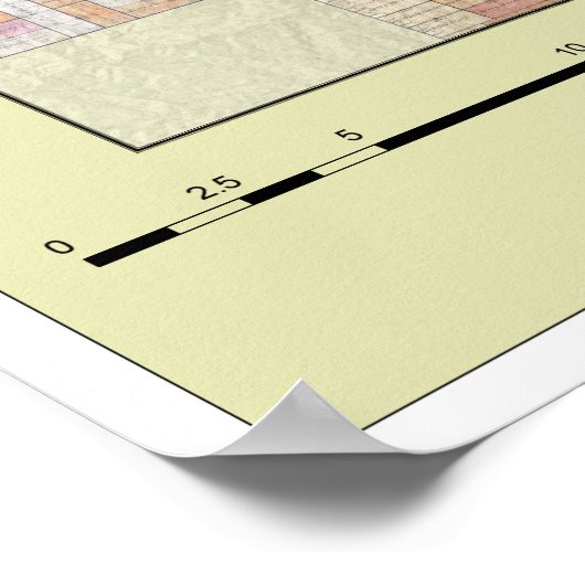 松の尾根の予約割当（地形を使用） ポスター (角)