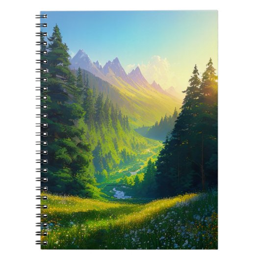 松の日の出の輝きを見ながら ノートブック (正面)