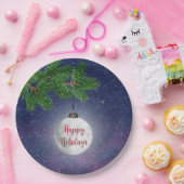 松の月のクリスマスオーナメント ペーパープレート (パーティー)
