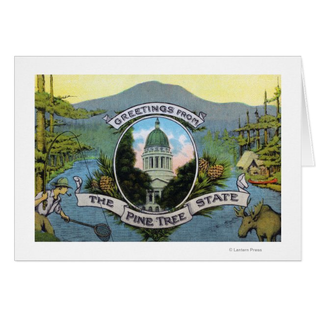 松の木から挨拶州、風光明媚 (正面横)