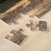 松の木が前景の東京スカイライン ジグソーパズル (側面)