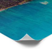 松の木が植えられた風光明媚な北の素朴風景 ポスター (角)