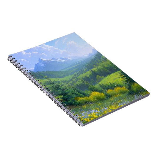 松の木が自然のタペストリーで一つになる ノートブック (右側)