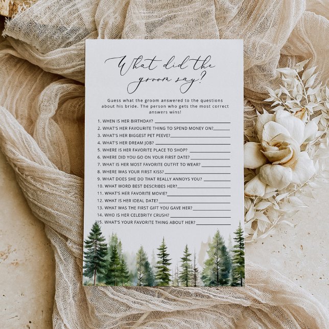 松の木たち新郎は何と言ったブライダルシャワー (クリエイターアップロード済み)