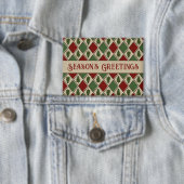 松の木とハーレクインのボタン 缶バッジ (インサイチュ)