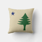 松の木と星1901メイン州国旗 クッション (裏面)