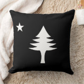 松の木と星1901メイン州国旗 クッション (ブランケット)