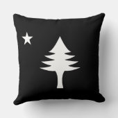 松の木と星1901メイン州国旗 クッション (裏面)