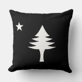 松の木と星1901メイン州国旗 クッション (正面)