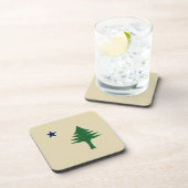 松の木と星1901メイン州国旗 コースター (右側)