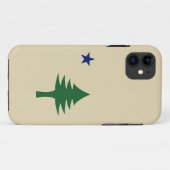 松の木と星1901メイン州国旗 Case-Mate iPhoneケース (裏面(横))