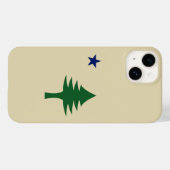 松の木と星1901メイン州国旗 Case-Mate iPhoneケース (裏面 (横))