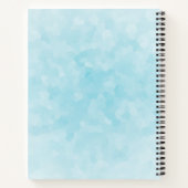 松の木と森の動物とクリスマストラック ノートブック (裏面)