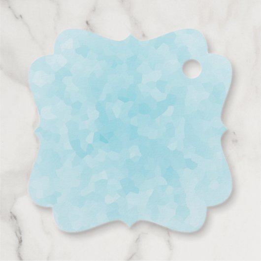 松の木と森の動物とクリスマストラック フェイバータグ (裏面)