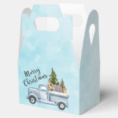 松の木と森の動物とクリスマストラック フェイバーボックス (オープン)