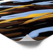 松の木と輝く白 ポスター (角)