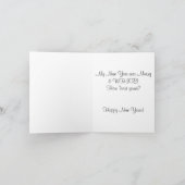 松の木と雪の落下 シーズンカード (内部)